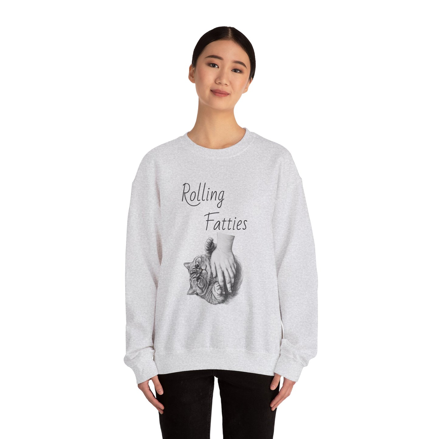 Cat Sweatshirt - Rolling Fatties Design