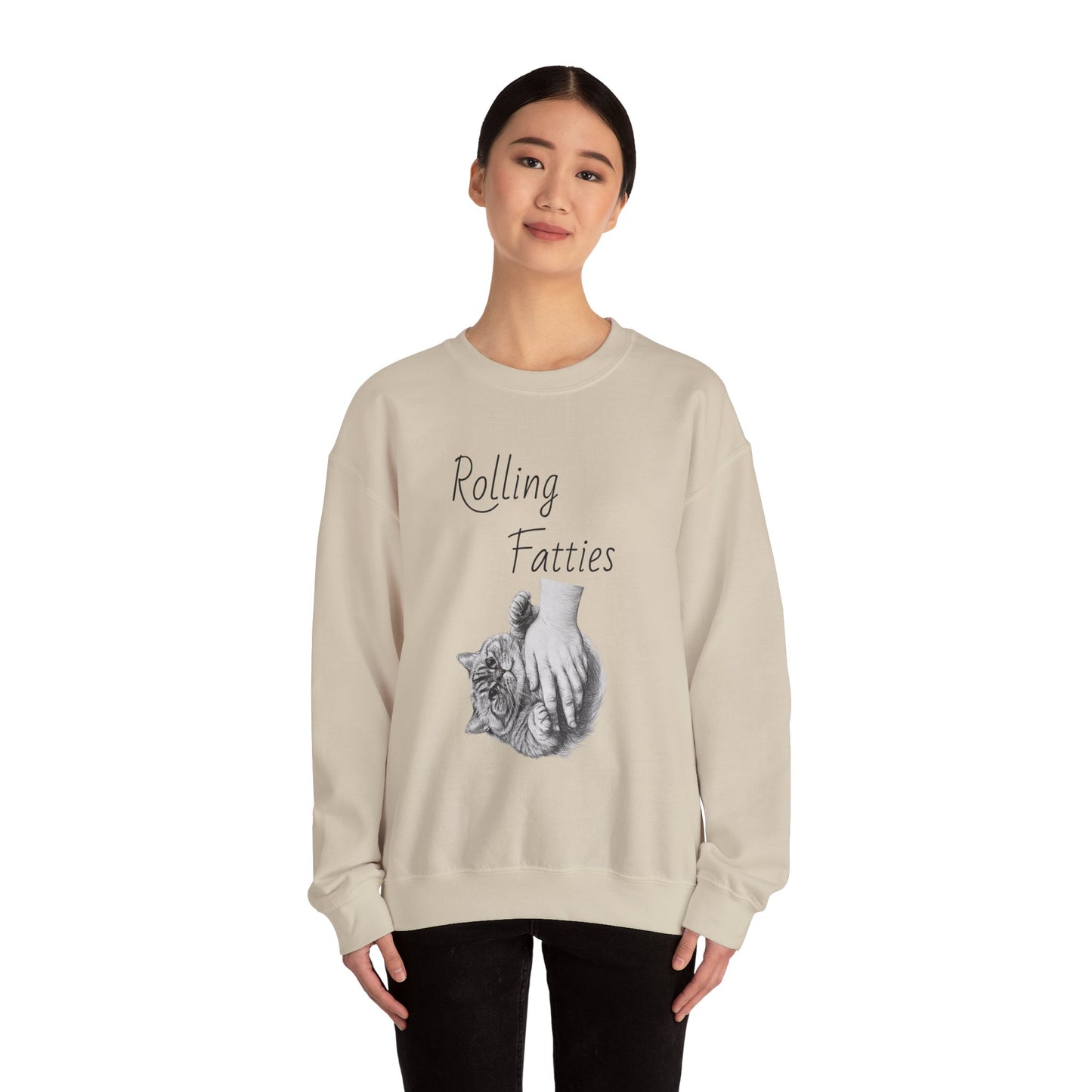 Cat Sweatshirt - Rolling Fatties Design
