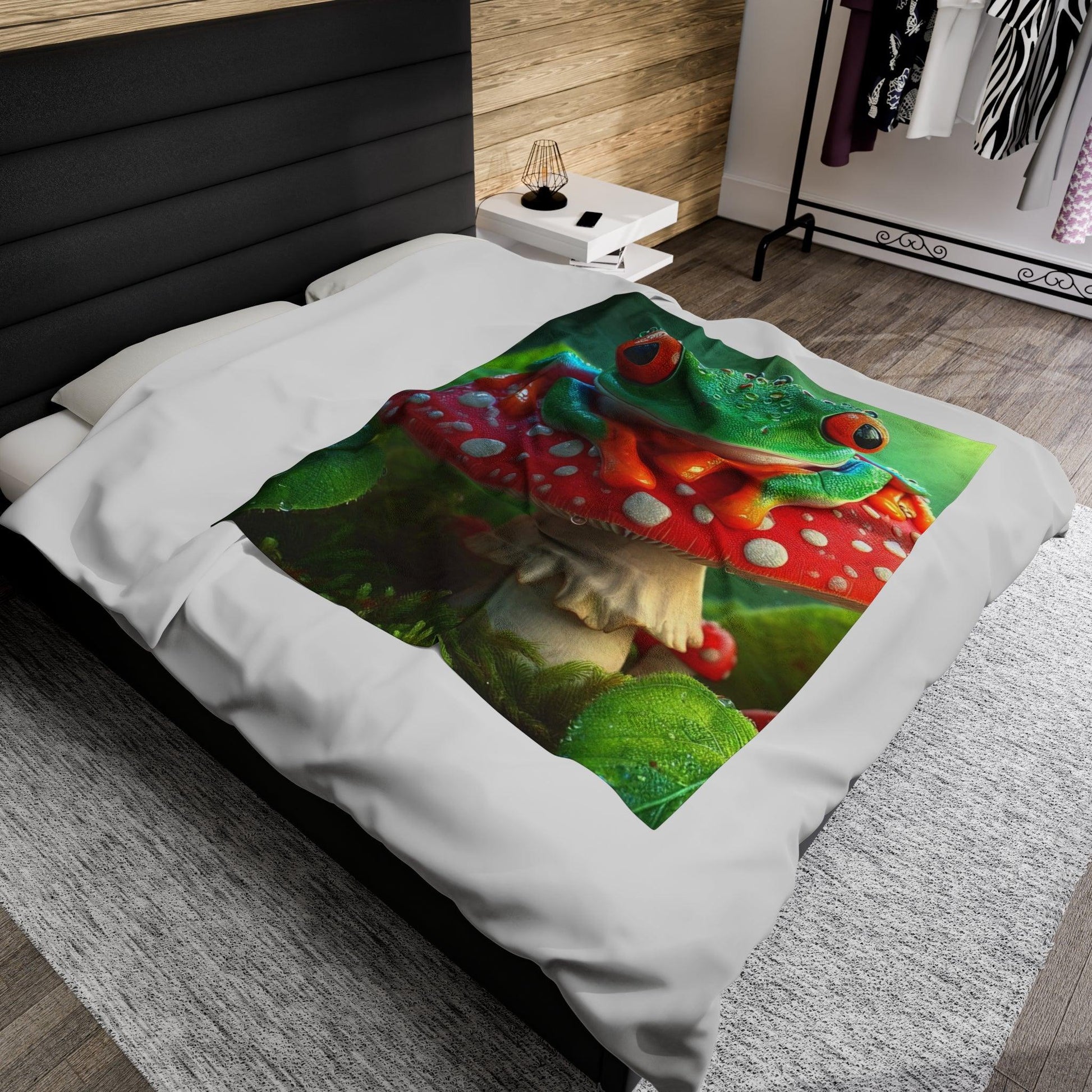 Frog Velveteen Plush Blanket