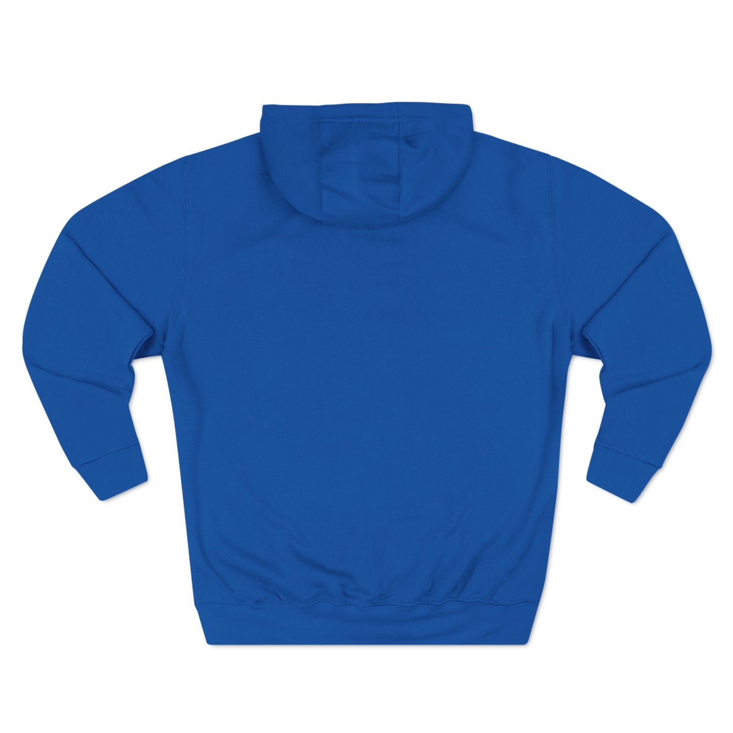 Back view of the royal blue Rolling Fatties Hoodie, featuring a clean and simple design. Made for warmth and durability.