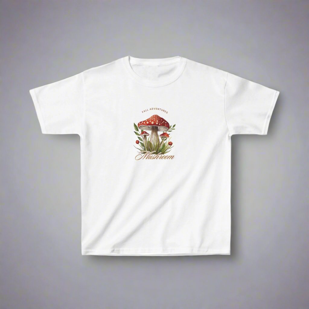 Kids Tee - Fall Adventures Mushroom Shirt