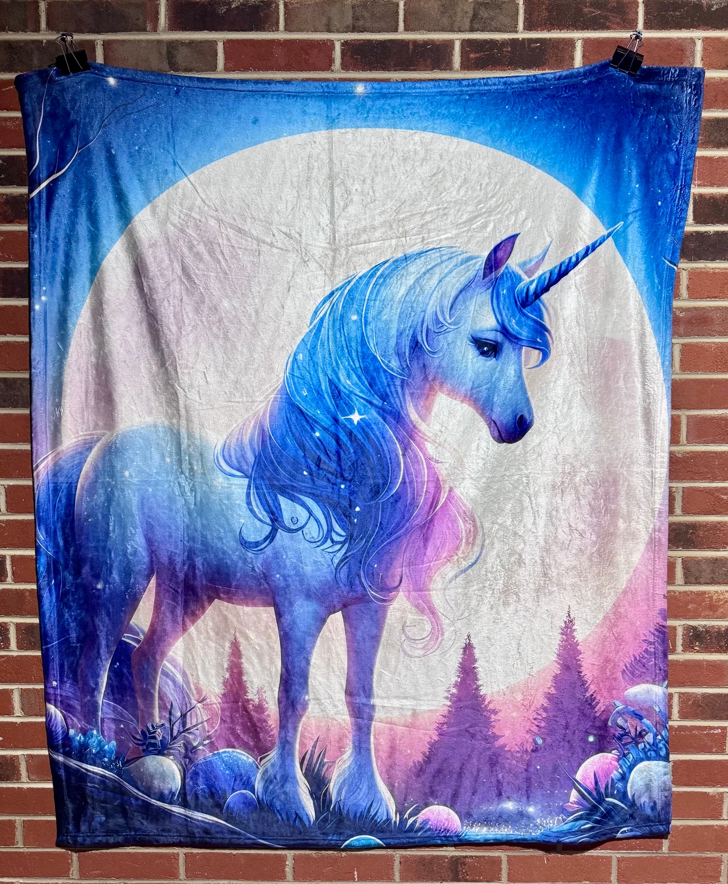 Unicorn Blanket - Velveteen Plush