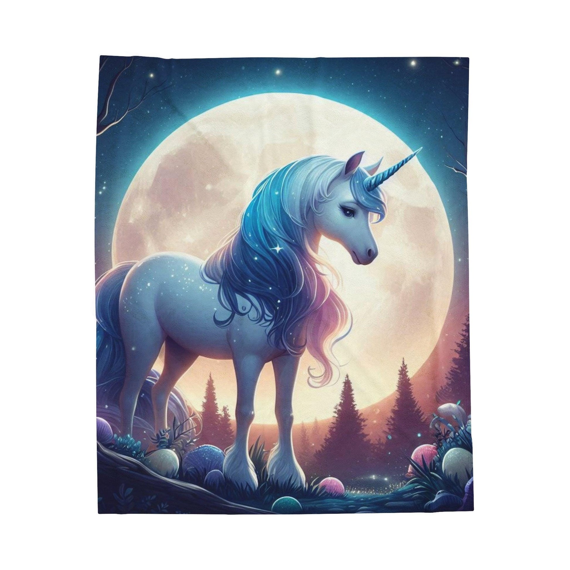 Unicorn Blanket - Velveteen Plush